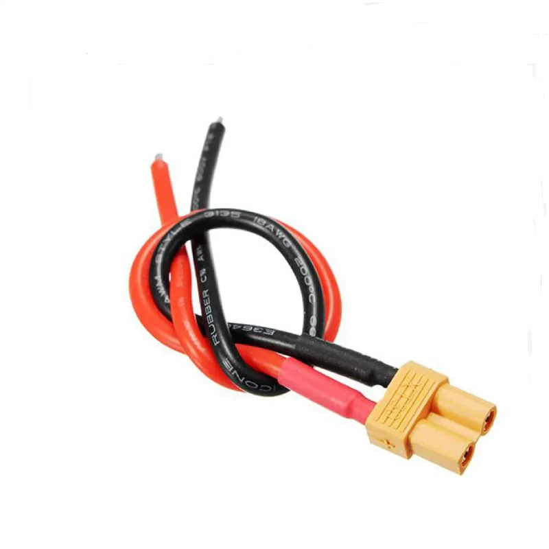 XT30 Pigtail Plug Male and Female Connector with 100mm/150mm 16AWG Tinned Wire Cable for RC Lipo Battery FPV Drone charger