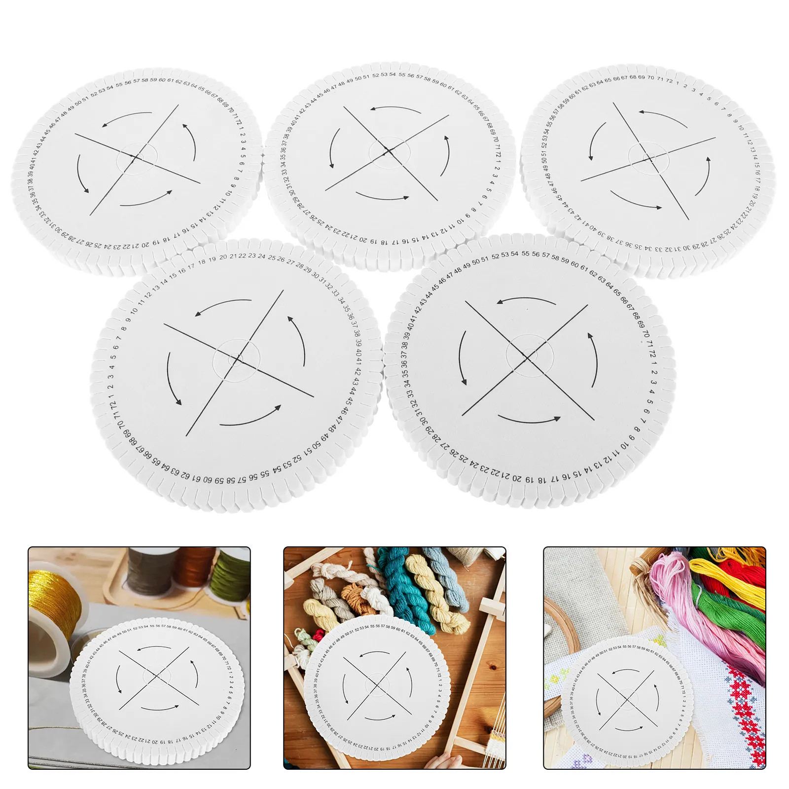 5Pcs Eva String Bracelet Plate Braiding Disc DIY Easy Weave Board Bracelet Making Tools Handmade Friendship Jewelry