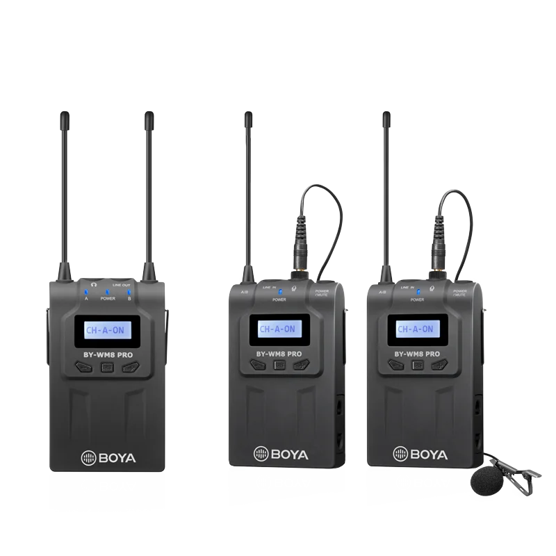 

UHF Dual-Channel Wireless Microphone System BY-WM8 Pro-K2