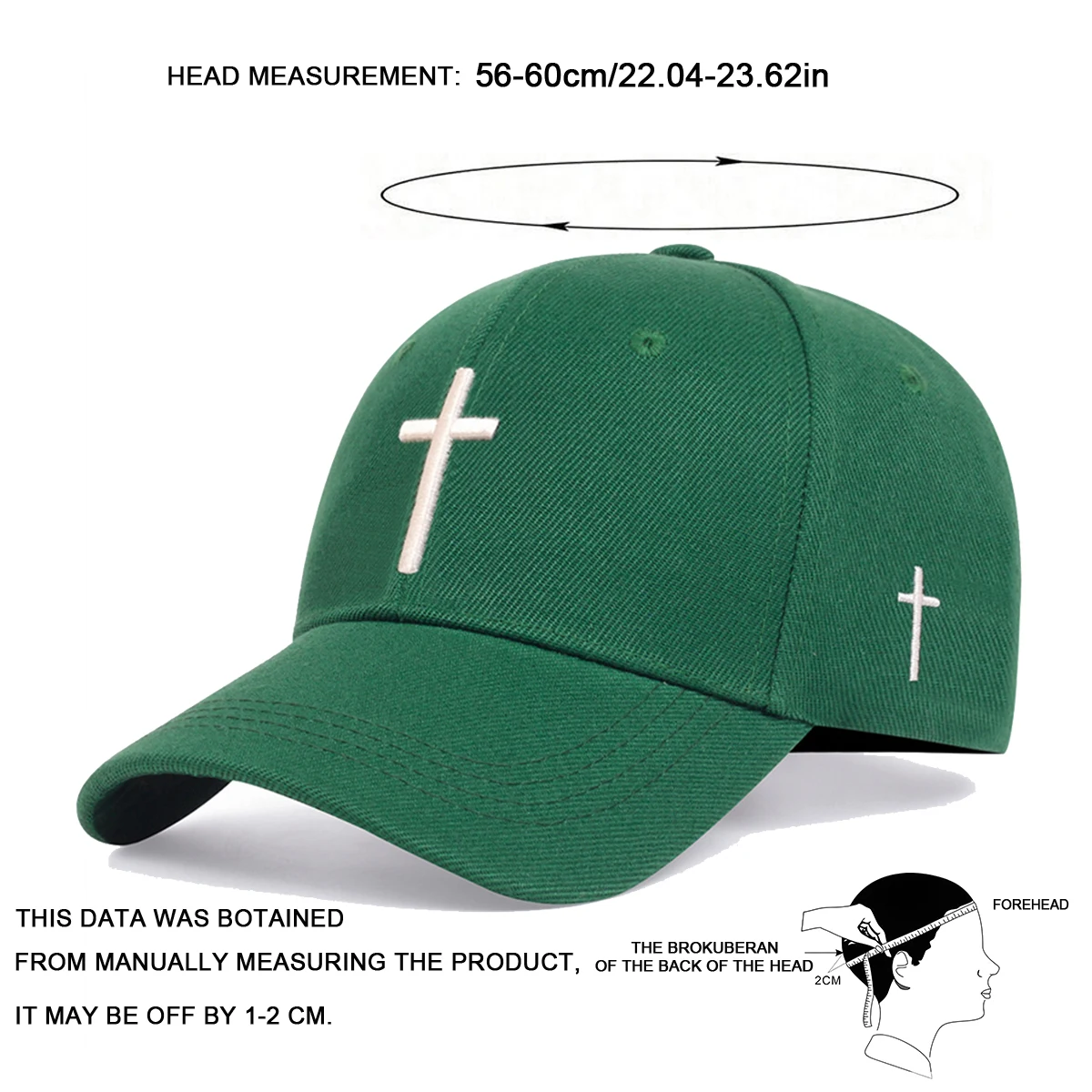 Unisex Cross embroidery Baseball Cap adjustable Golf Hat Cotton Snapback Caps Casquette Hats Casual Hip Hop Dad Hats