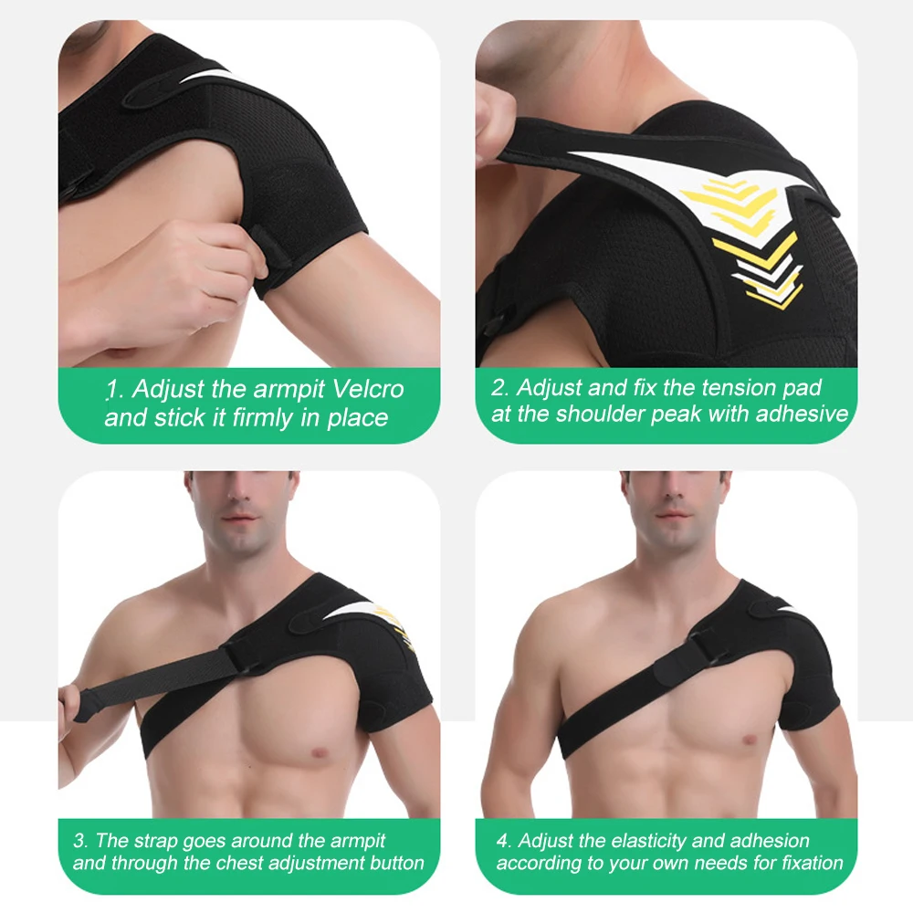 Compression Shoulder Brace Sleeve Women Men Joint Pain Relief Shoulder Rotator Cuff Brace Tendonitis Shoulder Splint Protector