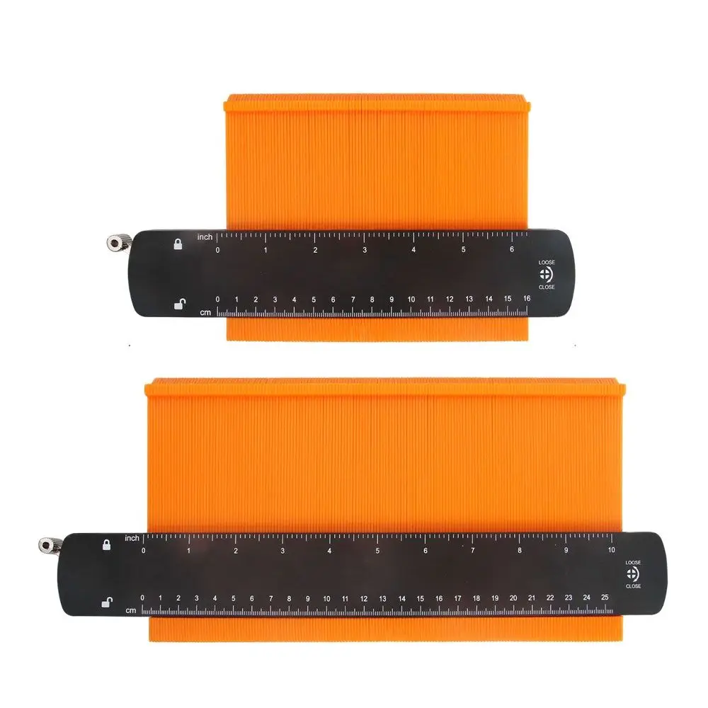 With Lock 6/10 Inch Profile Shape Copy Tool Template for Curved Shapes Wider Contour Gauge Duplicator