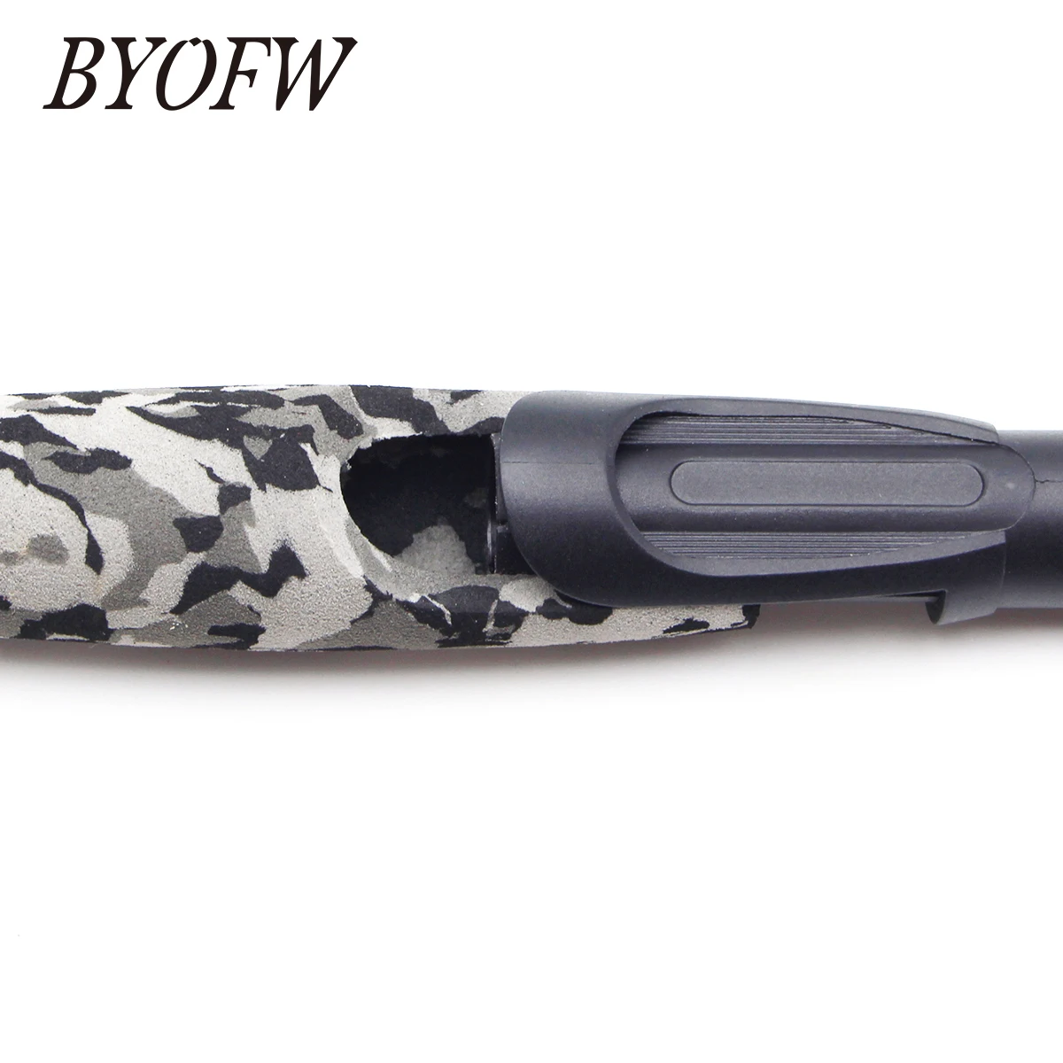 Imagem -06 - Byofw-eva Espuma Girando Vara de Pesca Eva Handle Split Grip Carretel de Assento Reparação Camo Pole Faça Você Mesmo Substituição Reparação Cinza Conjunto