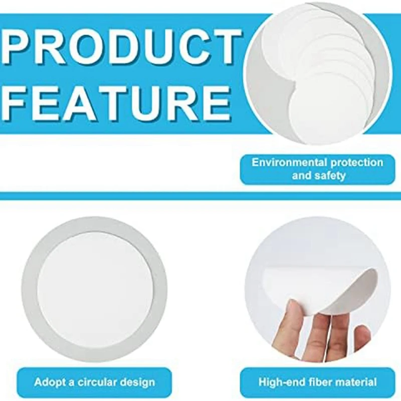 Papel para forno microondas redondo, alta temperatura, papel para forno cerâmico, prateleira para DIY, artesanato de fusão de vidro, 150 pcs