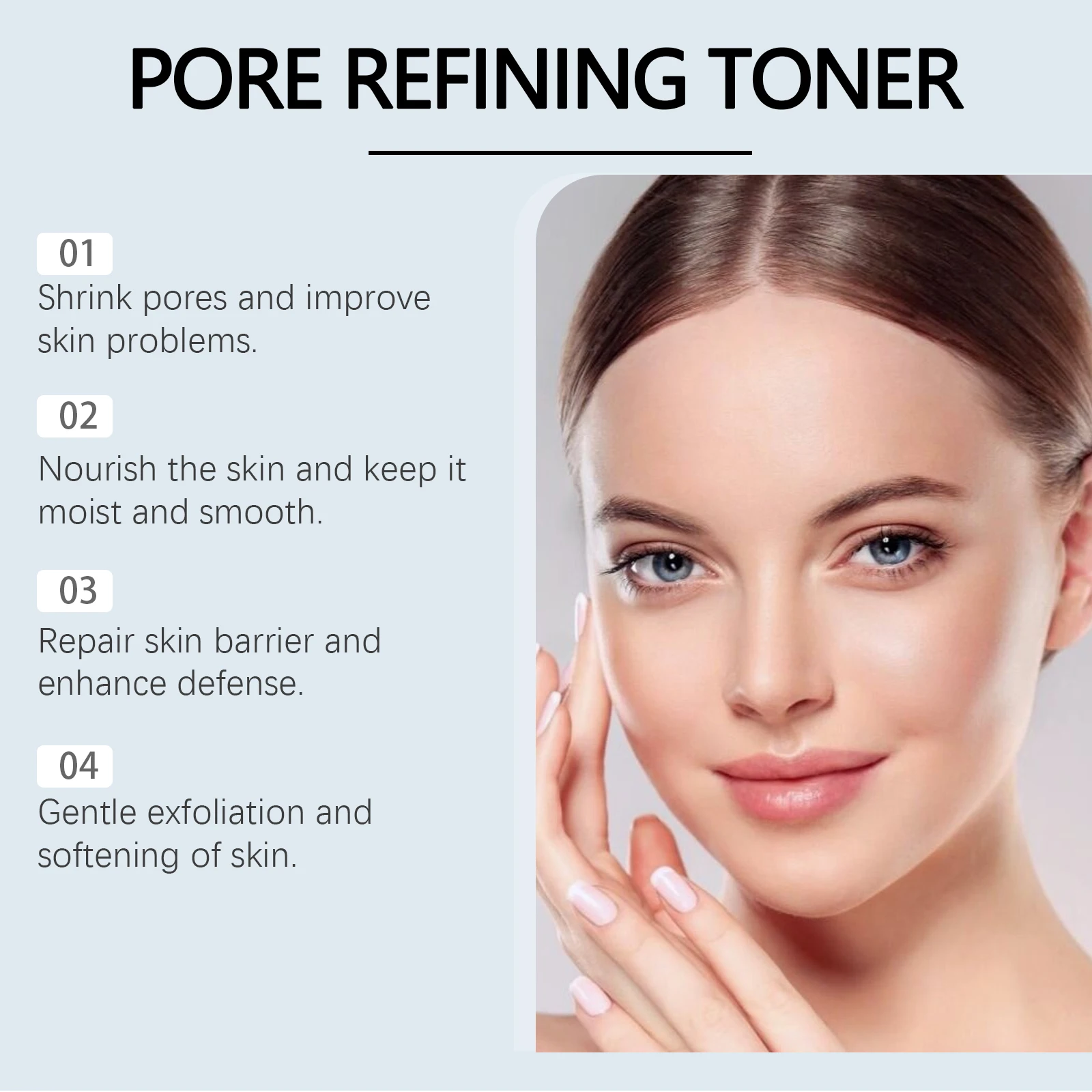 Salicylic Acid Toner Deep Moisturizing Brightening Hyaluronic Acid Smoothing Rejuvenating Face Toning Solution Skin Care Product