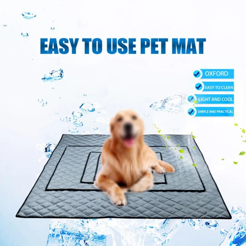 Dogs Cat Cooling Summer Pad Mat  Dog Cooling Mat Pet Cooling Mat  Reusable for Home Travel for Small Medium Dogs