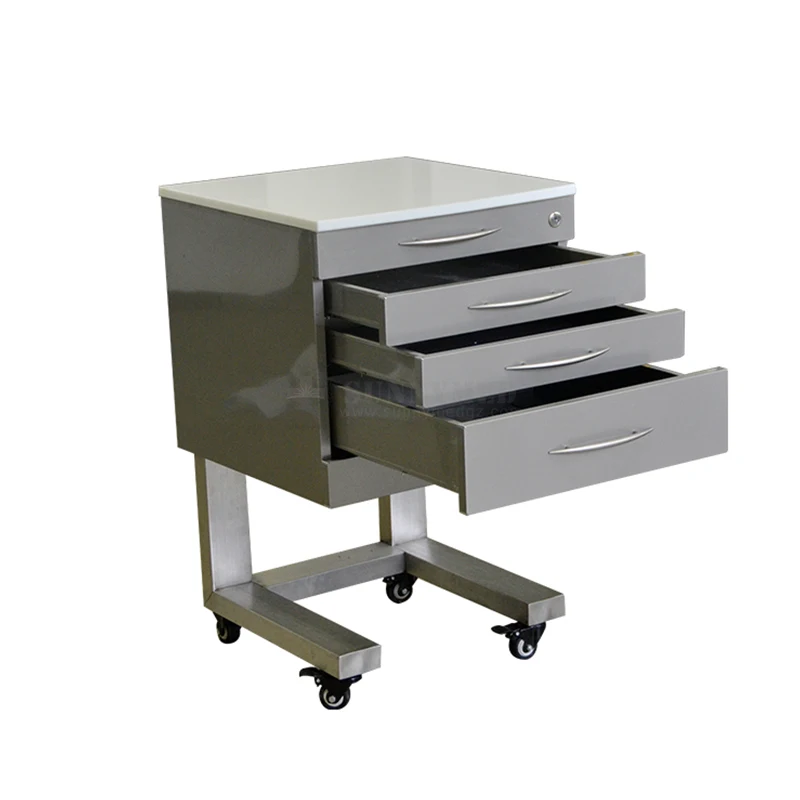SY-YR05 Dental Furniture Cabinet Custom Durable for Clinic Design Stainless Steel Working Stable Mobile Dental Cabinet