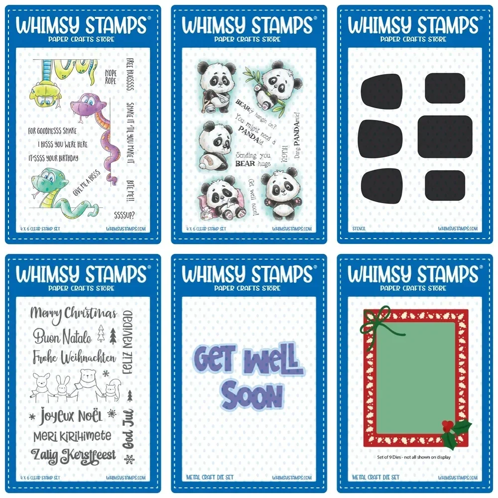 Panda's en slangen Metaal snijden dobbelstenen en stempels voor scrapbooking stencil embossing schimmel DIY papieren kaarten ambachtelijke snijden - afbeelding 2