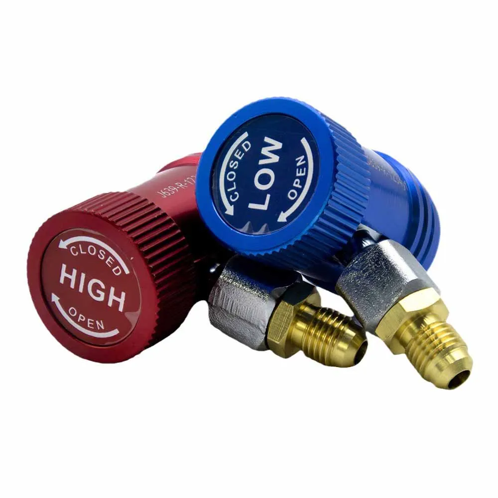 1234YF Adjustable Automotive Air Conditioning High And Low Pressure Quick Coupler Refrigerant Meter Fluorine Wholesale