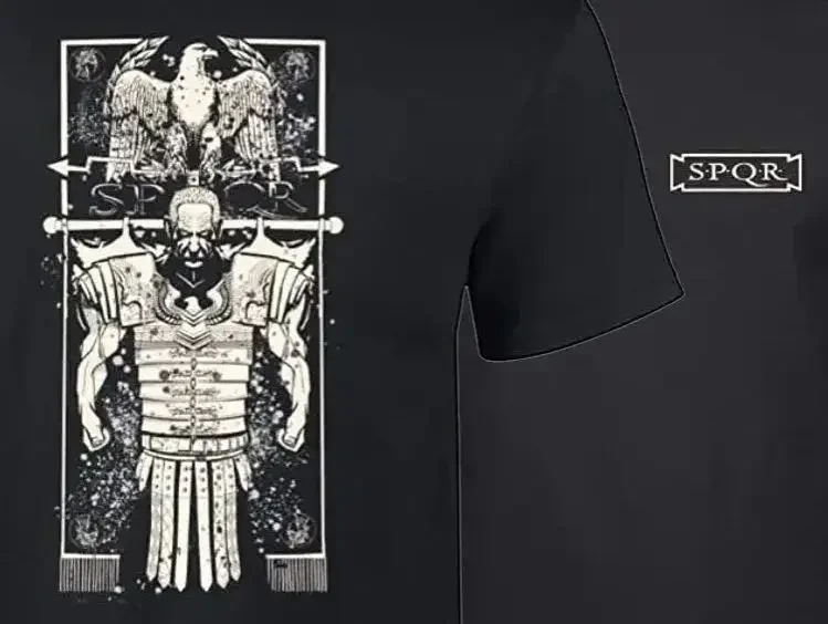 

Roman Empire Legionary SPQR Eagle The Career Soldier T-Shirt 100% Cotton O-Neck Summer Short Sleeve Casual Mens T-shirt