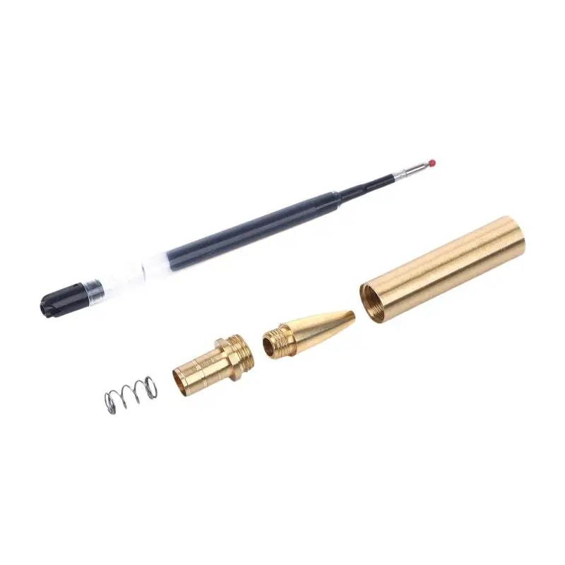With Refill Lathe Turning Supplies Gold 1Set Wood Turning Pen Kits For Wood Turning 7mm Slimline Pen Twist Kit