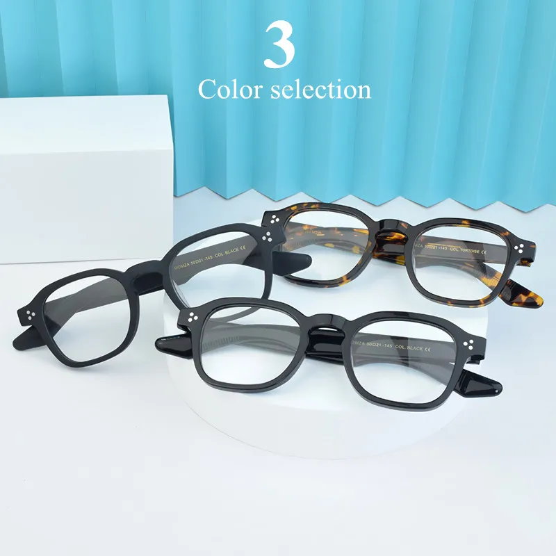 

ROGBAE Brand lasses Frame Men Retro Designer Acetate Prescription 2025 Eyeglasses Vintage Computer square Women Fashion Eyewear