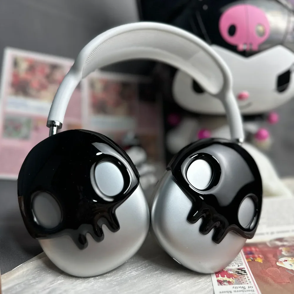 Airpods Max Case Custom Soul Eater Headphones Case Decoration Death Skull Headset Accessory AirpodsMax Replica Y2K Earphone Case