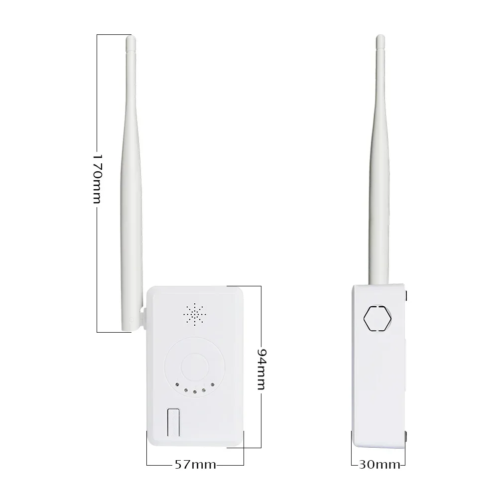 Verleng het WiFi-bereik voor thuisbeveiligingscamerasysteem Draadloze IPC-router / repeater Universeel (1 stuks)