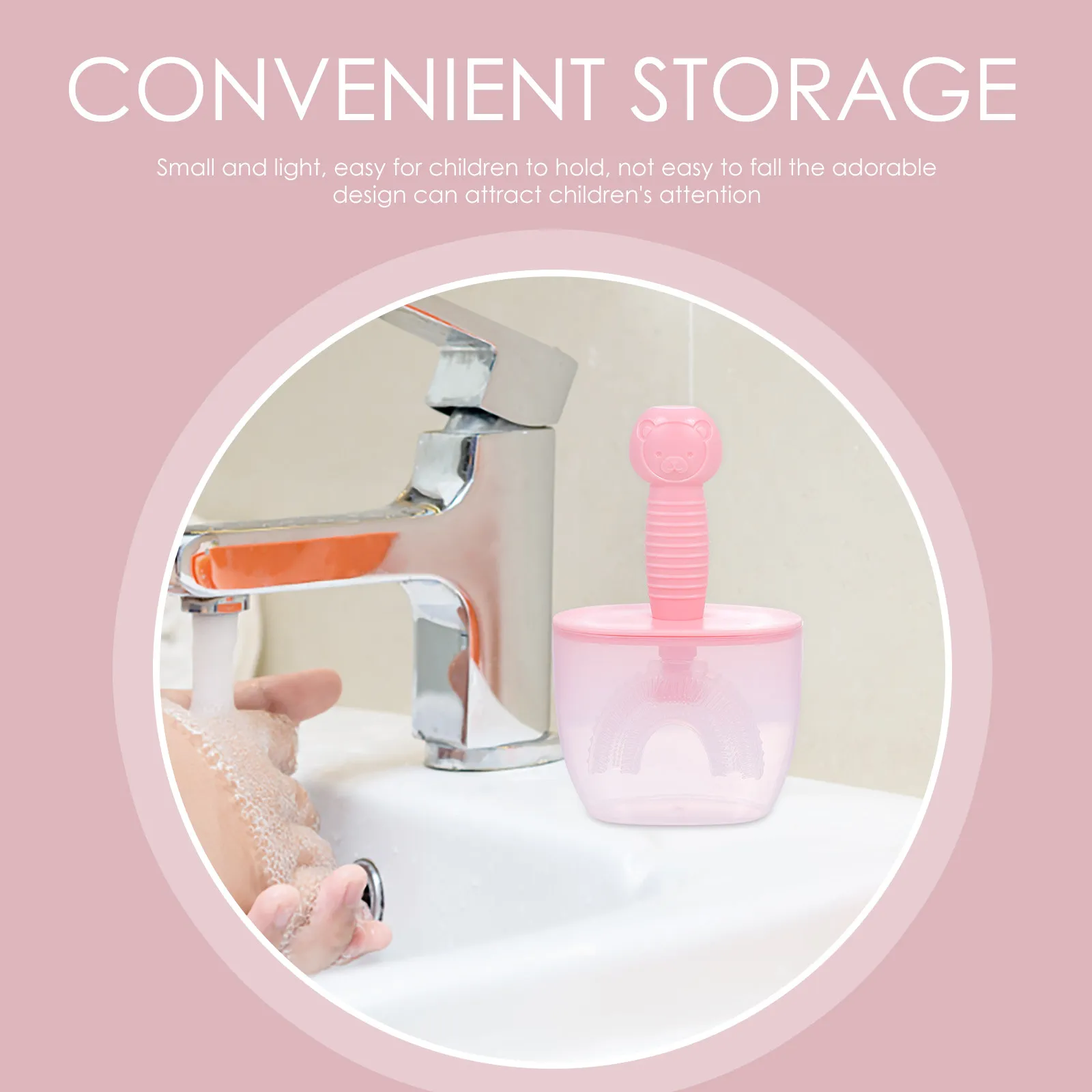 2Pcs Manual U-Shaped Toothbrushes for Kids Oral Care Tool Safe and Durable Teeth Cleaner U-Shaped Toothbrush Oral Cleaning Brush