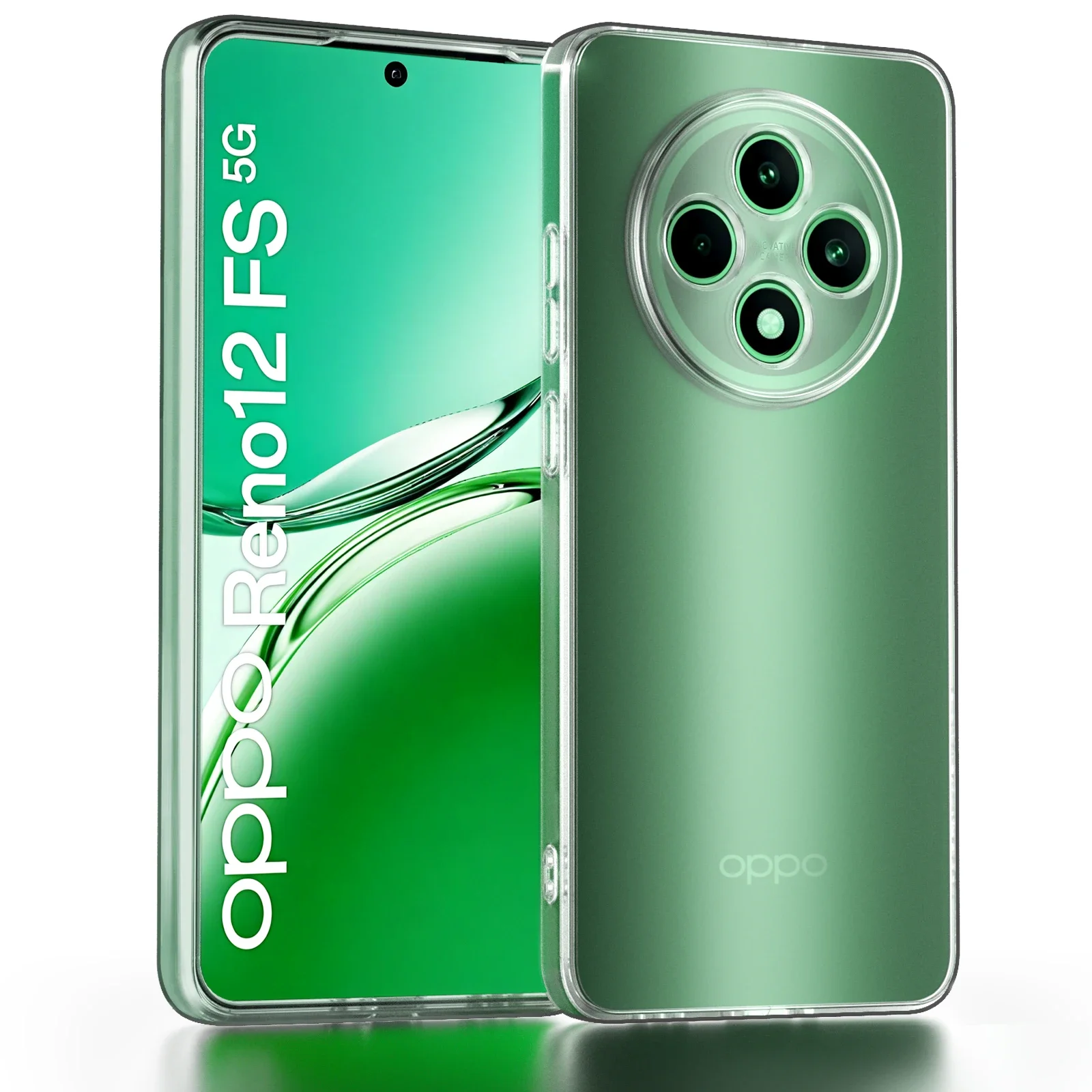 Soft Silicone Clear Phone Case For OPPO Reno 12 FS Shockproof Bumper Anti-Fingerprint Cover For OPPO Reno 12 F Phone Accessories