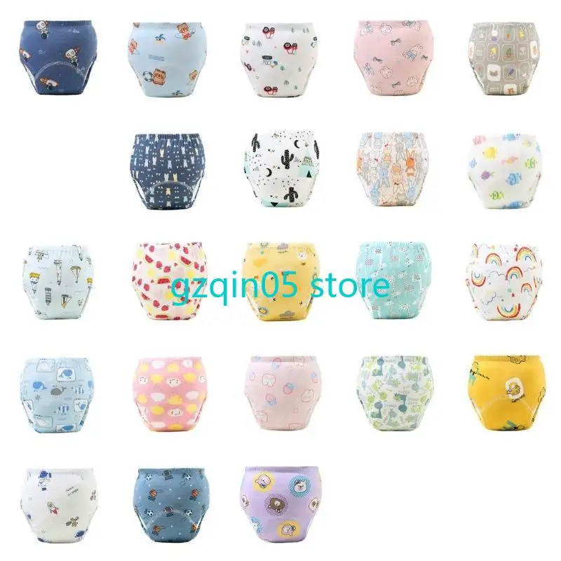 

H055 Breathable Cotton Baby Diaper Pants for Toddler Training Shorts Enjoy Comfort