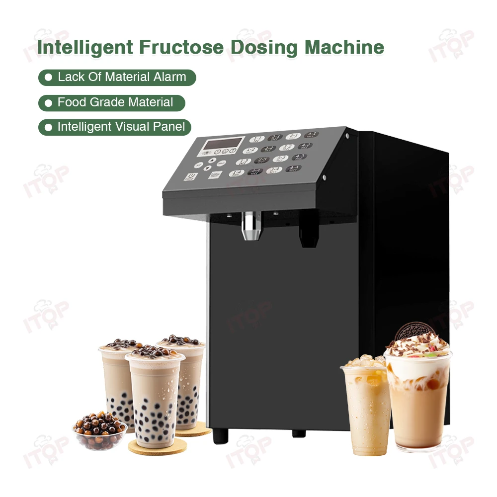 STLW JW آلة كمية الفركتوز الأوتوماتيكية بالكامل الدقة التجارية 16 خلية الكمية متر آلة الفركتوز الحليب الشاي