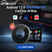 Ottocast P3 AI Box Wireless CarPlay Android Auto Adapter HDMI Multimedia Video Converter TV Stick Game Box for Wired Carplay Car