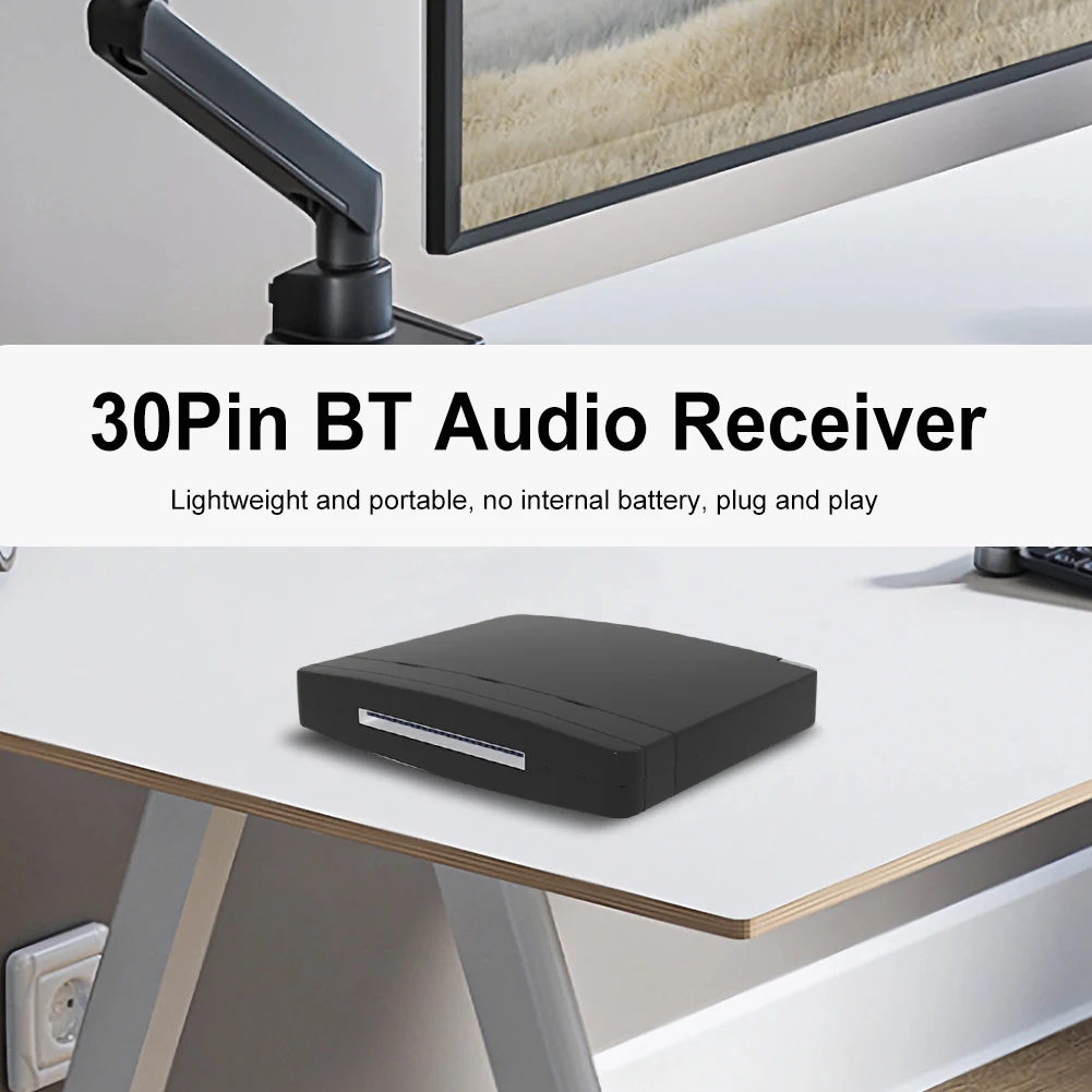 30 Pin Audio Receiver Bluetooth BT Receiver Adapter Mini Wireless Audio Adapter For iPhone 30 Pin Dock Station BT Speaker