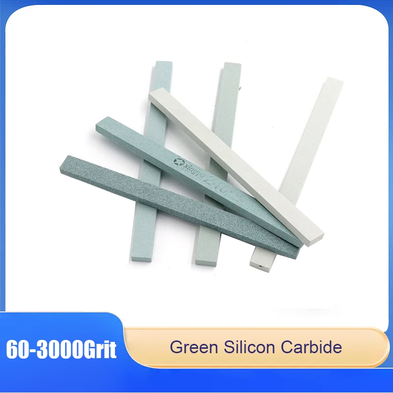 

1/2/3/5pcs Green Silicon Carbide Oilstone Bars 60-3000 Grit Polishing & Grinding Tools for Ceramic & Jade Polishing