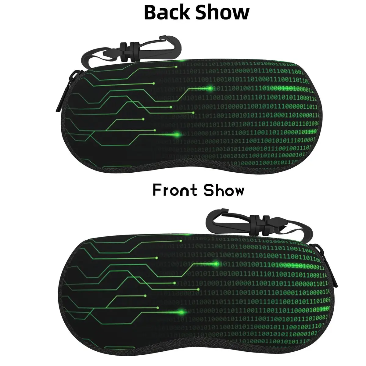 

Binary Code Inside Throw Blanket And Lightweight Fleece Shell Glasses Case Protector Sunglasses Box Women Men Soft Eyeglass Bag