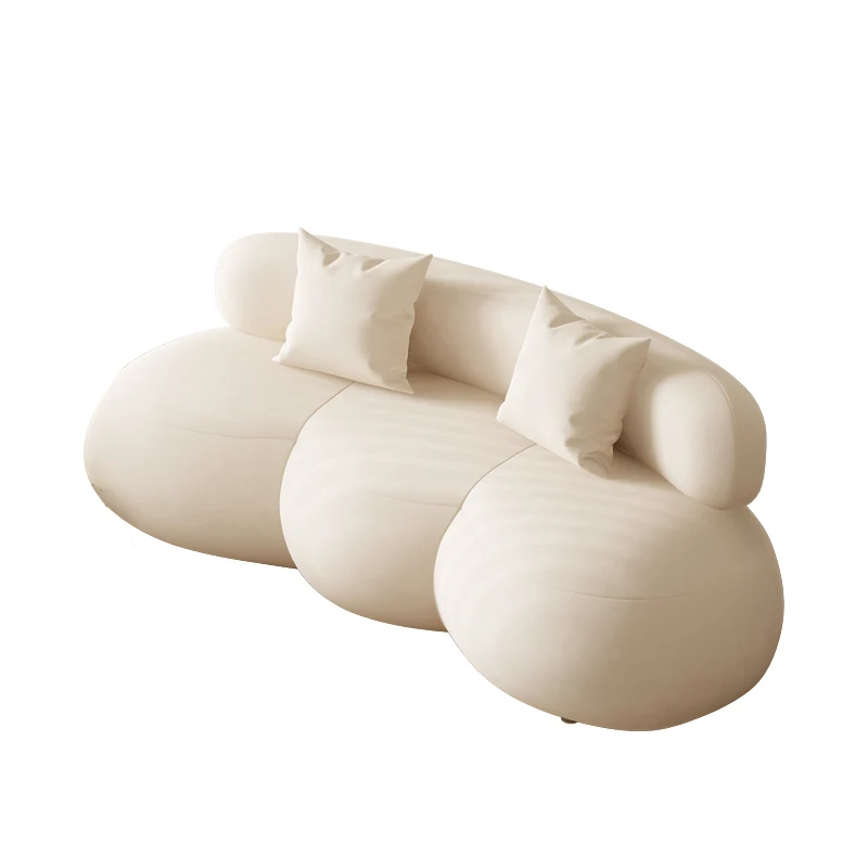 

Nordic Sofa White Booker Curve Sofa Hot Dog Sofa Living Room Reception Room
