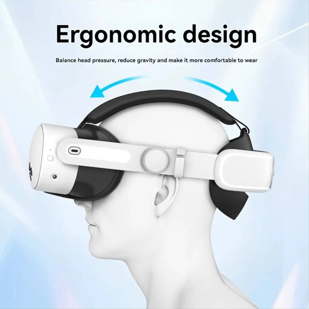 Replaceable Elite Strap for Meta Quest 3S VR Headset Improve Comfort Adjustable Head Strap for Meta Quest 3S Accessories