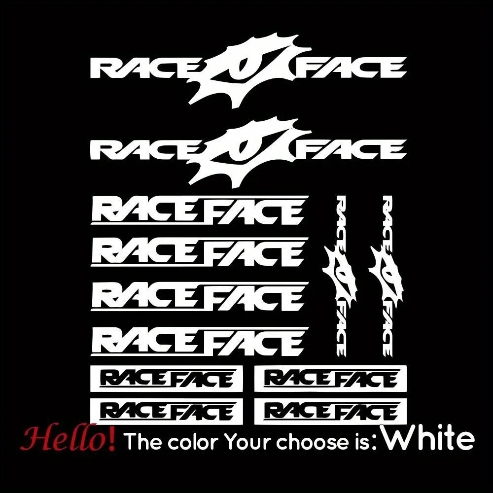 레이스 페이스 자전거 스티커 세트 방수 비닐 데칼 산악 자전거 BMX 프레임 장식 맞춤형 스타일 키트