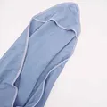 blue bathrobe