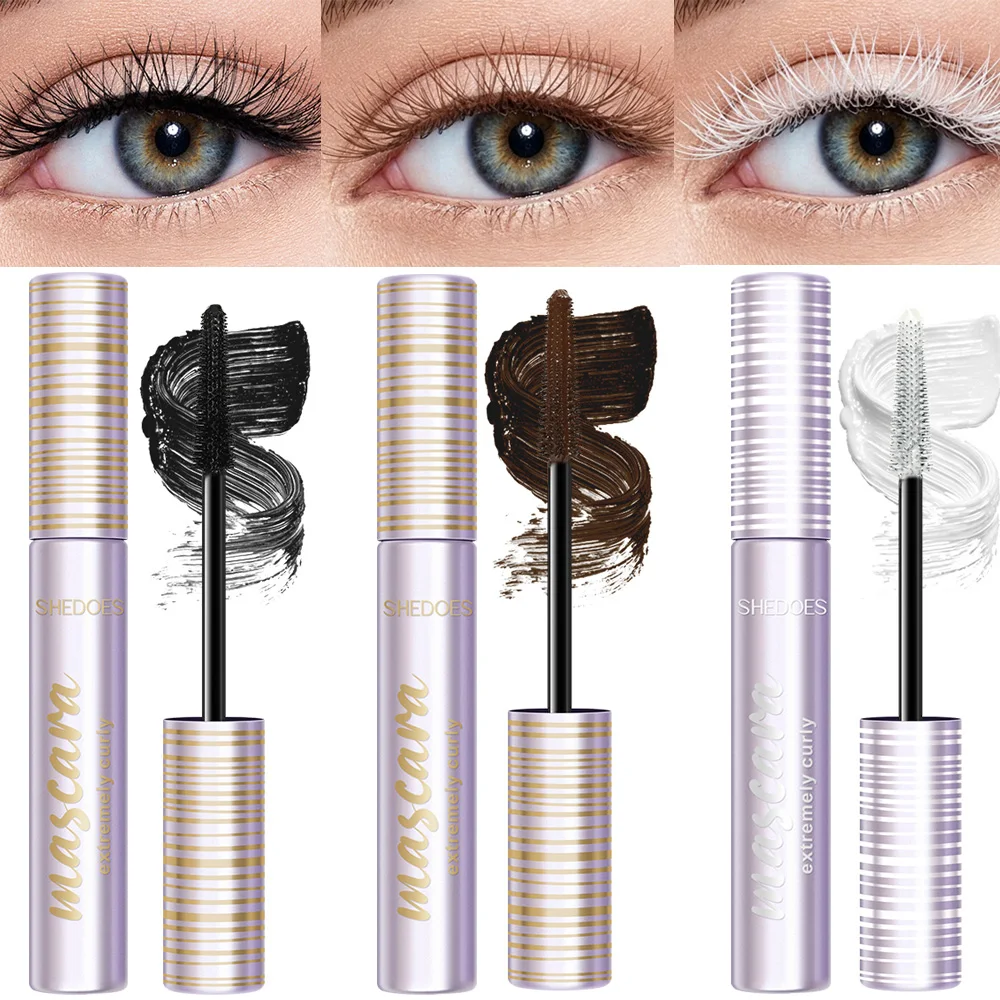 Langanhaltende Wimperntusche für Locken, Volumen und Länge, Wasserfeste Mascara
