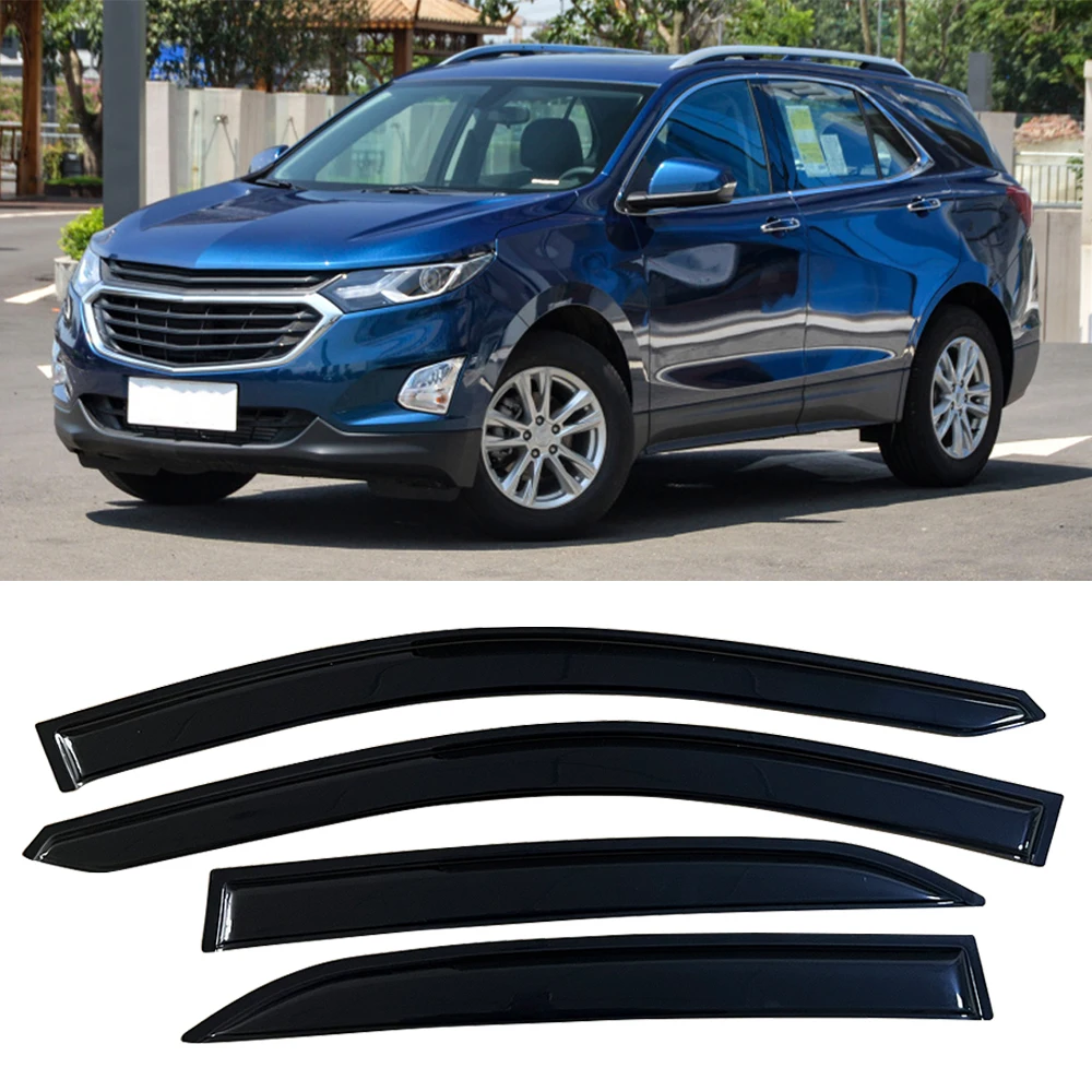

Window Visor for CHEVROLET EQUINOX 2018 2019 2020 2021 2022 2023 Wind Deflectors Rain Guards Door Visor Vent Shades Ventvisor