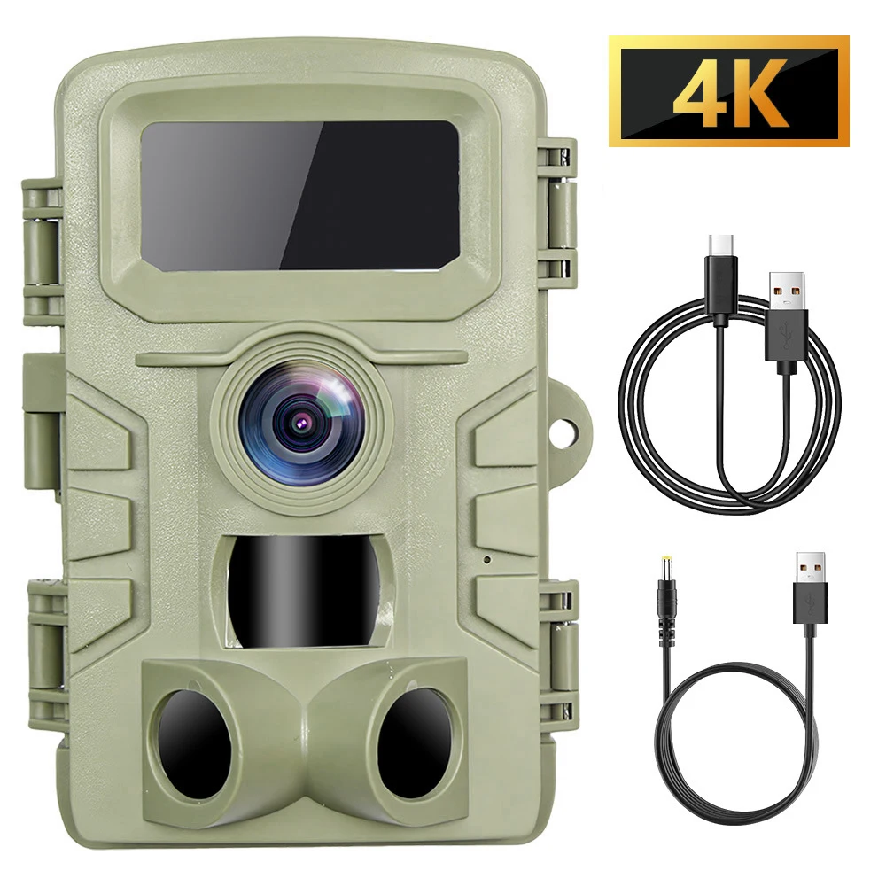 46 LED Infrared Night Vision Wildlife Camera 48MP 4K Hunting Camera 0.3-0.6s Trigger Time Trail Camera For Outdoor hunitng