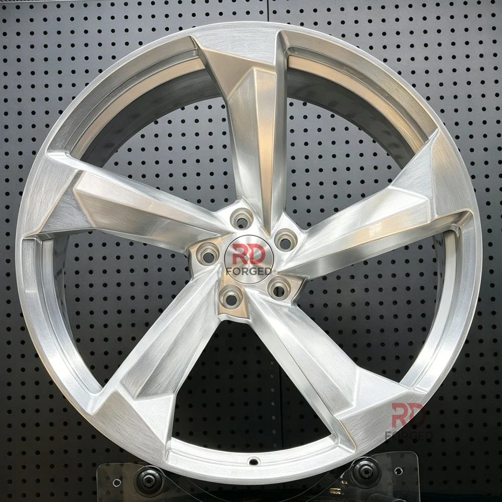For Custom 1-Piece Brushed 18 19 20 21 22 23 24 Inch 5x112 Monoblock Forged Wheels Rims for Audi A7 S7 RS7 Q5 S5 SQ5
