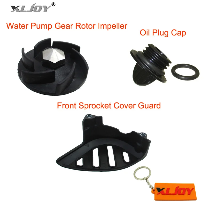 Water Pump Gear Rotor Impeller / Oil Plug Cap / Front Sprocket Cover Guard For Zongshen ZS177MM NC250 250cc BSE KAYO Dirt Bike