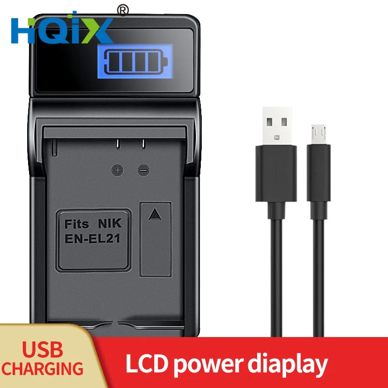 

HQIX for Nikon V2 1 V2 One v2 Camera EN-EL21 Charger Battery