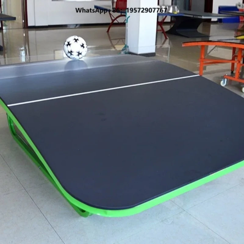 New Green Foldable U-Shaped Steel & Eco-Friendly Soccer Training Football Table for Daily Football Training