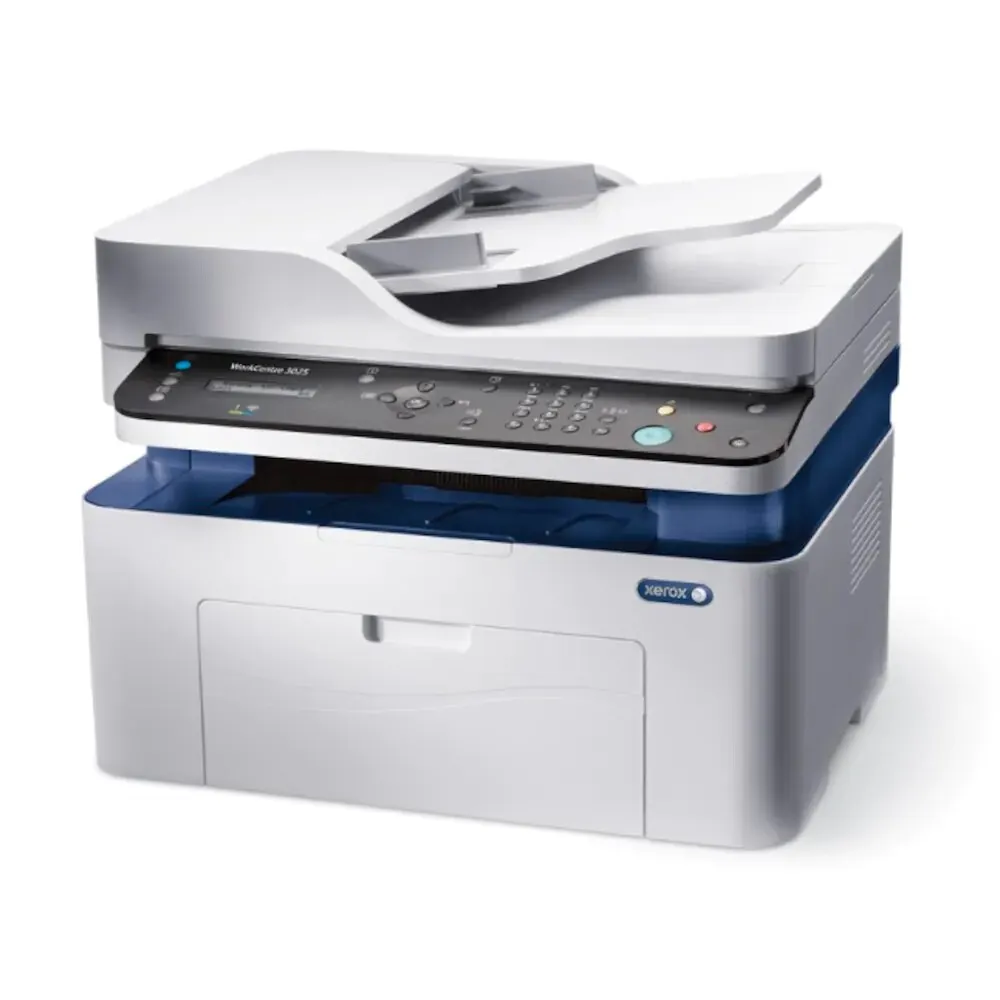 Xerox 3025NI Wifi multifunctional laser printer, print scan copy fax, monthly, 15,000 pages, home and office printer white color