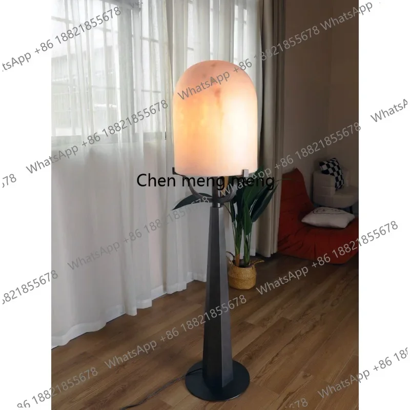 F181 Executive Lounge Marble Floor Lamp Ji Yu Tang Medieval Hotel Lobby Art Luxury