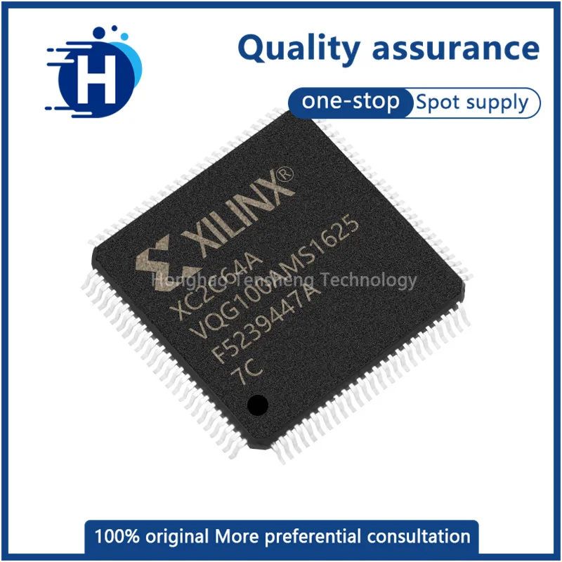 New original XC2C64A-7VQG100C/XC2C64A-7VQG100I programmable controller IC chip