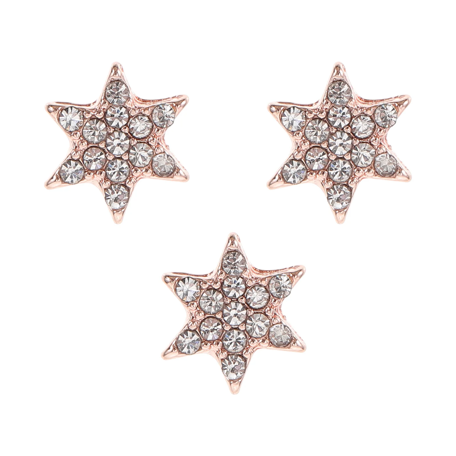 

3Pcs Watch Strap Charm Stylish Metal Accessories for Silicone Band Easy Installation Long Service Life Decorative Nails