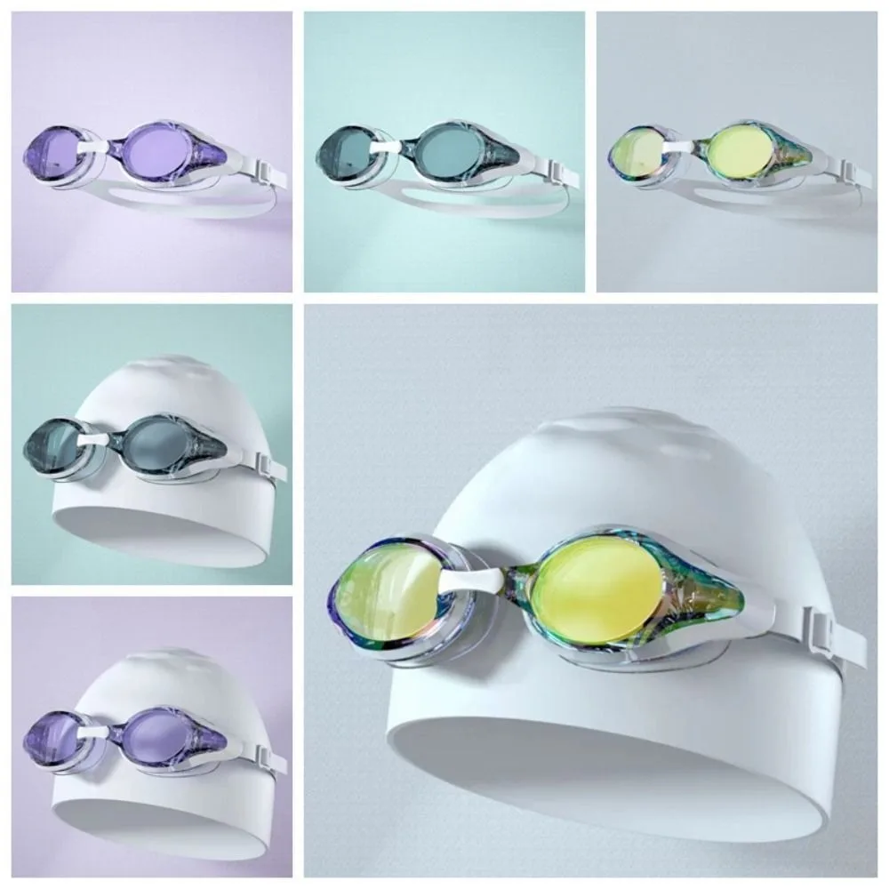 Lunettes de natation étanches en silicone pour adultes, ensemble de natation, anti-buée, sports nautiques, bonnet interdit, nouveau