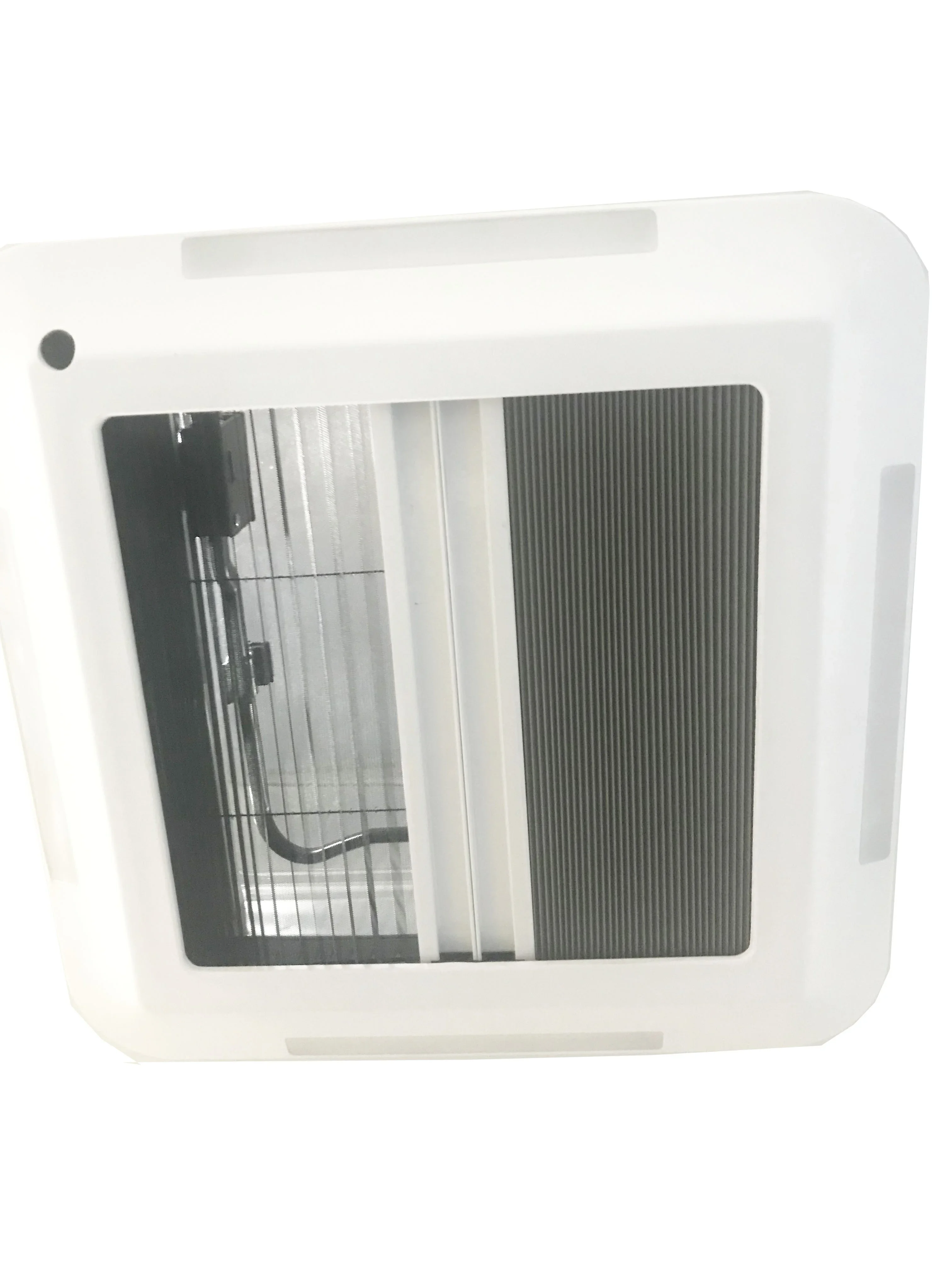 Rv Caravan Motorhome Roof Skylight Window With Double-glazed Dome And Led Light