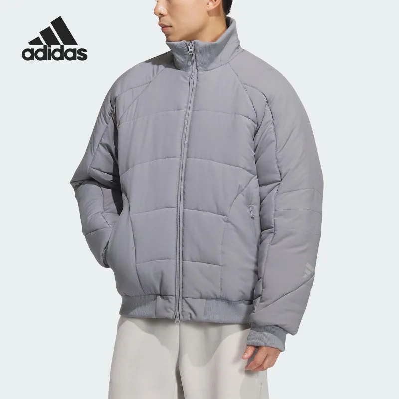 Adidas Autumn Men's Daily Warm Stand-Up Collar Sports Cotton Clothing KC2571