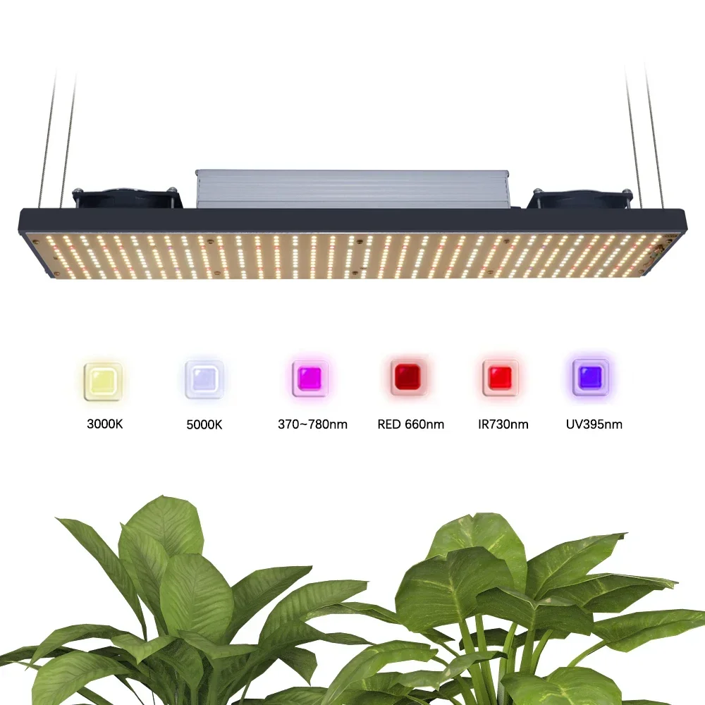 Indoor Outdoor 320W LED Growing Light Dimmable Full Spectrum Lamp Plant Hydroponic Grow Light