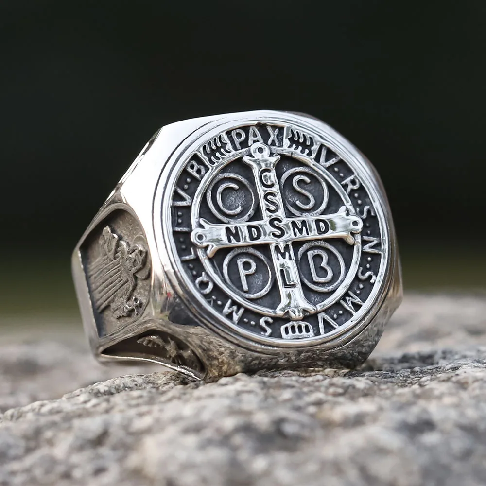 new Design 316L Stainless Steel High Polish Religious Men Ring CSSML Fashion Jewelry Gift Dropshipping