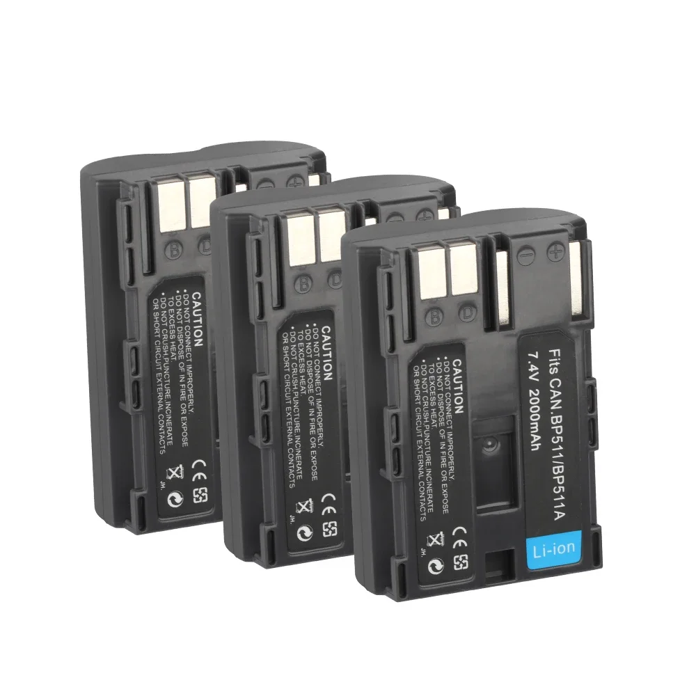 DSTE BP-511 Batterie de Rechange (2 Paquets) Compatible pour Canon EOS 5D EOS 10D EOS 20D EOS 300D EOS 30D EOS 40D EOS 50D EOS D30 EOS D60 DSTE BP-511 Batterie de Rechange (2 Paquets) Compatible pour Canon EOS 5D EOS 10D EOS 20D EOS 300D EOS 30D EOS 40D EOS 50D EOS D30 EOS D60