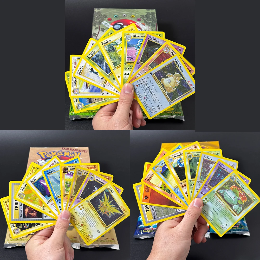 การ์ดเกมโปเกมอน PTCG 12 แพ็ค บูสเตอร์แพ็ค ชุดเบส ฟอสซิล จังเกิ้ล รวม 9 ซองเดี่ยว 1 แพ็ค 11 ใบ หายาก นิยมสะสม