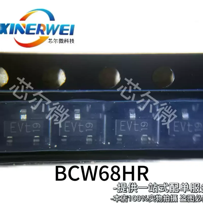 10-100 Uds. Transistor original BCW68HR SOT23 con serigrafía EVt EVW PNP 45V 800mA BCW68HR