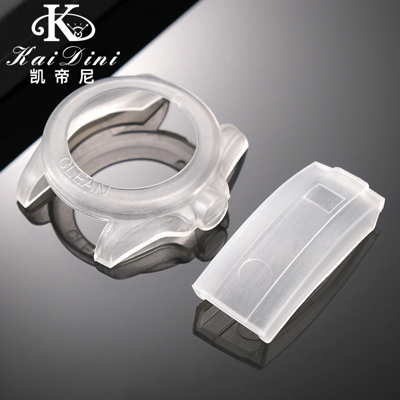 حافظة واقية شفافة مقاومة للخدش من السيليكون المقاوم للماء لساعة رولكس الغواصة دايتونا 40 مللي متر #3